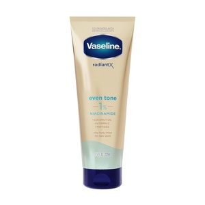 image:imageVaseline Radiant X Even Tone 1 Niacinamide Silky Body Lotion for a Soft Even amp Radiant Complexion with Peptides Vitamin C amp Coconut Oil 75 OZ