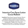 image:imageVaseline Intensive Care Spray Moisturizer For Dry Skin Cocoa Radiant Made With 100 Pure Cocoa Butter 65oz Pack of 665 Ounce Pack of 6
