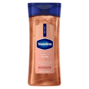 image:imageVaseline Glazed and Glisten Sunlit Glow Body Gel Oil Shimmering 68oz 1ct68 Fl Oz Pack of 1