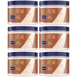 image:imageVaseline Illuminate Me Shea Butter Whipped Body Butter for Melanin Rich Skin Provides 24 Hour Moisturization for Dry Skin 11 oz11 Ounce Pack of 6
